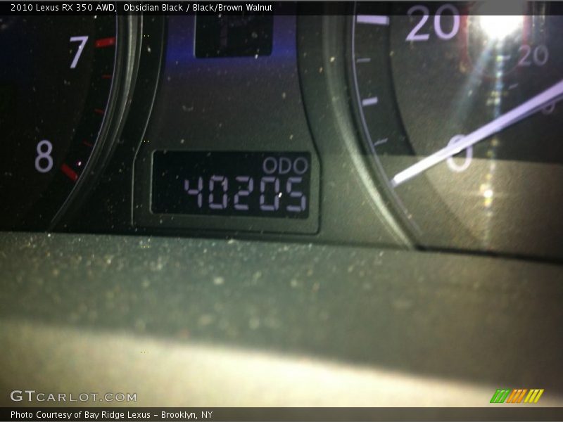 Obsidian Black / Black/Brown Walnut 2010 Lexus RX 350 AWD