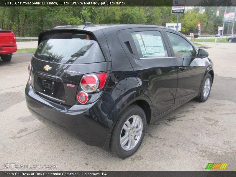 Black Granite Metallic / Jet Black/Brick 2013 Chevrolet Sonic LT Hatch
