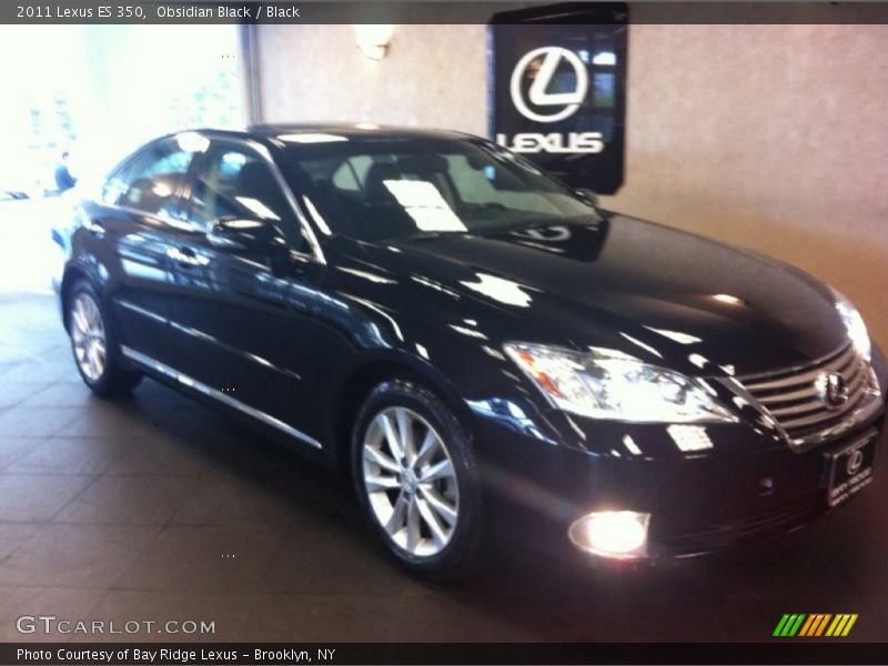 Obsidian Black / Black 2011 Lexus ES 350