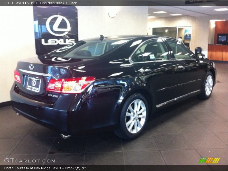 Obsidian Black / Black 2011 Lexus ES 350