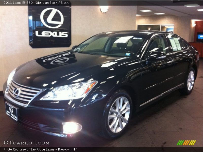 Obsidian Black / Black 2011 Lexus ES 350