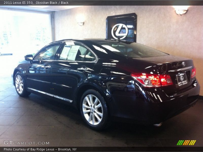 Obsidian Black / Black 2011 Lexus ES 350