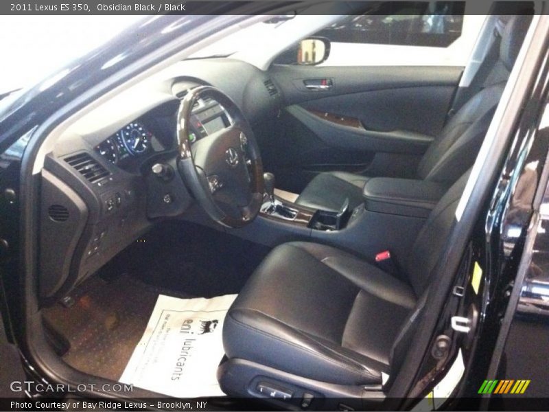Obsidian Black / Black 2011 Lexus ES 350