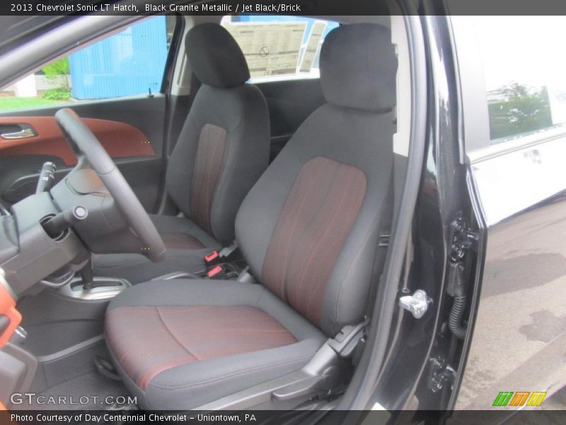 Black Granite Metallic / Jet Black/Brick 2013 Chevrolet Sonic LT Hatch