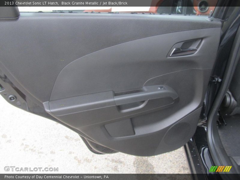 Black Granite Metallic / Jet Black/Brick 2013 Chevrolet Sonic LT Hatch