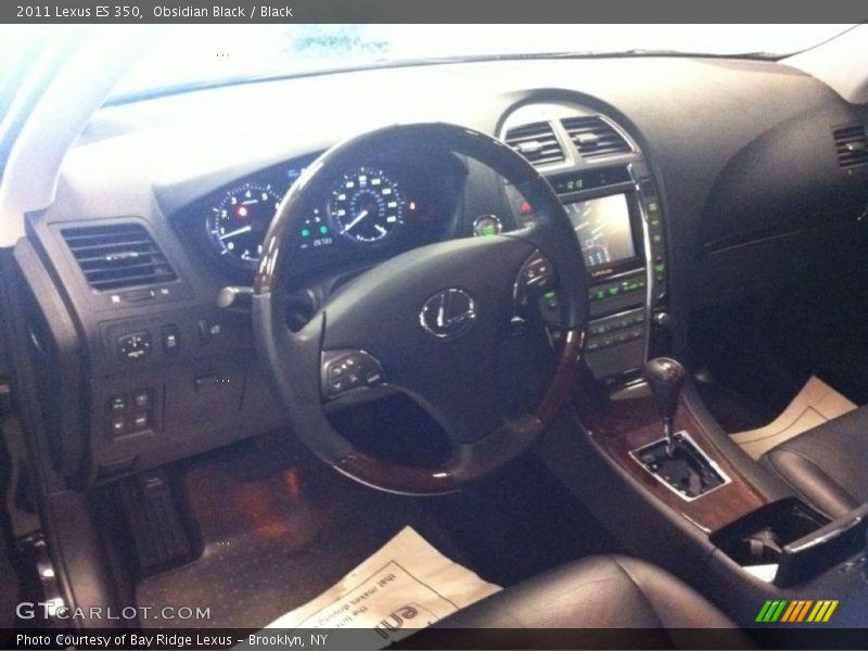 Obsidian Black / Black 2011 Lexus ES 350