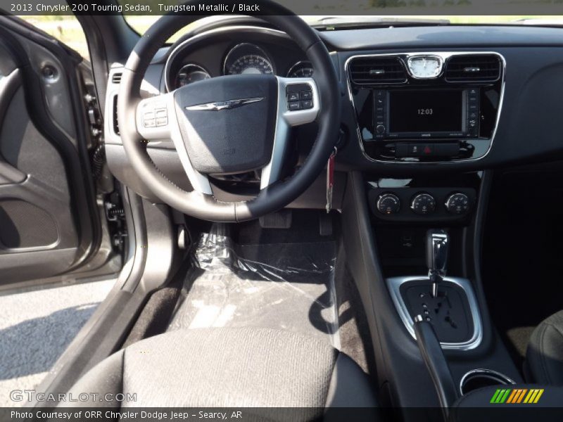Tungsten Metallic / Black 2013 Chrysler 200 Touring Sedan