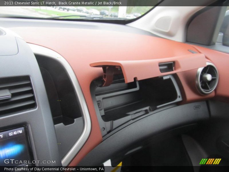Black Granite Metallic / Jet Black/Brick 2013 Chevrolet Sonic LT Hatch