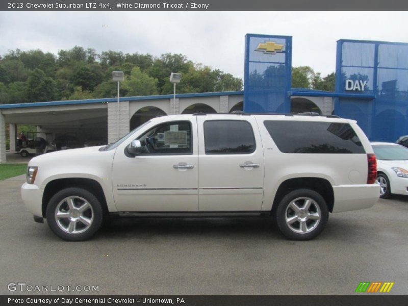 White Diamond Tricoat / Ebony 2013 Chevrolet Suburban LTZ 4x4