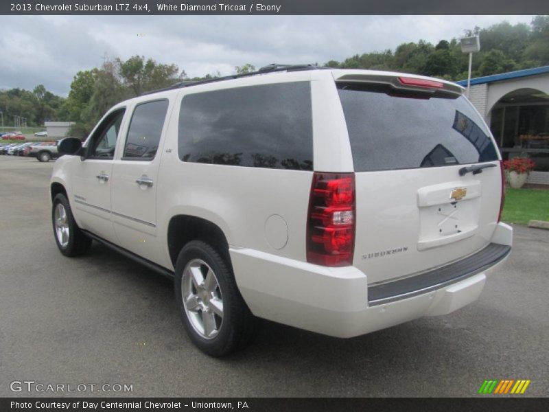 White Diamond Tricoat / Ebony 2013 Chevrolet Suburban LTZ 4x4