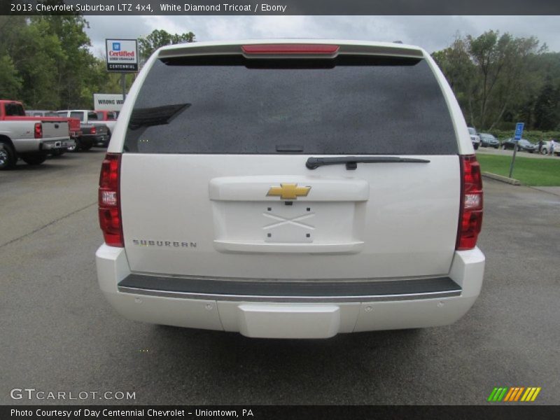 White Diamond Tricoat / Ebony 2013 Chevrolet Suburban LTZ 4x4