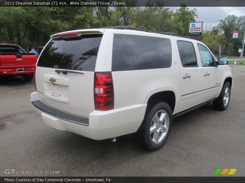 White Diamond Tricoat / Ebony 2013 Chevrolet Suburban LTZ 4x4