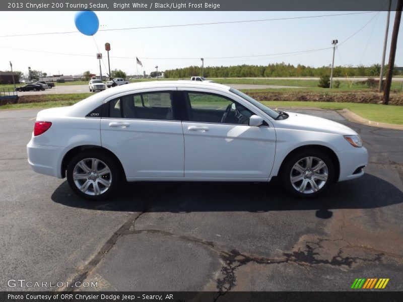 Bright White / Black/Light Frost Beige 2013 Chrysler 200 Touring Sedan