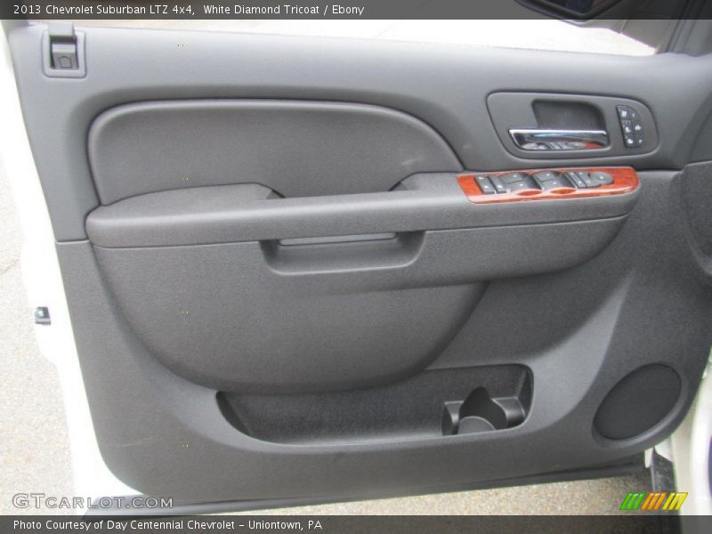 White Diamond Tricoat / Ebony 2013 Chevrolet Suburban LTZ 4x4