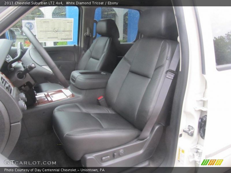 White Diamond Tricoat / Ebony 2013 Chevrolet Suburban LTZ 4x4