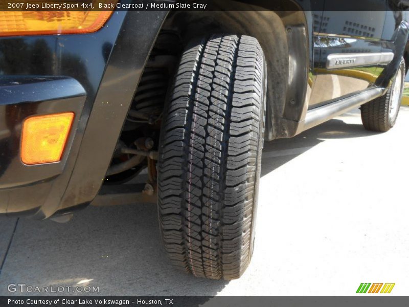 Black Clearcoat / Medium Slate Gray 2007 Jeep Liberty Sport 4x4