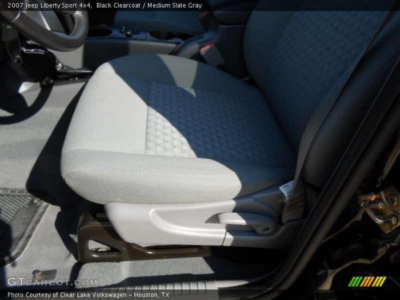 Black Clearcoat / Medium Slate Gray 2007 Jeep Liberty Sport 4x4