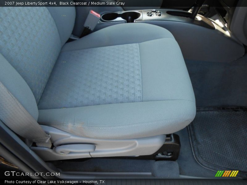 Black Clearcoat / Medium Slate Gray 2007 Jeep Liberty Sport 4x4