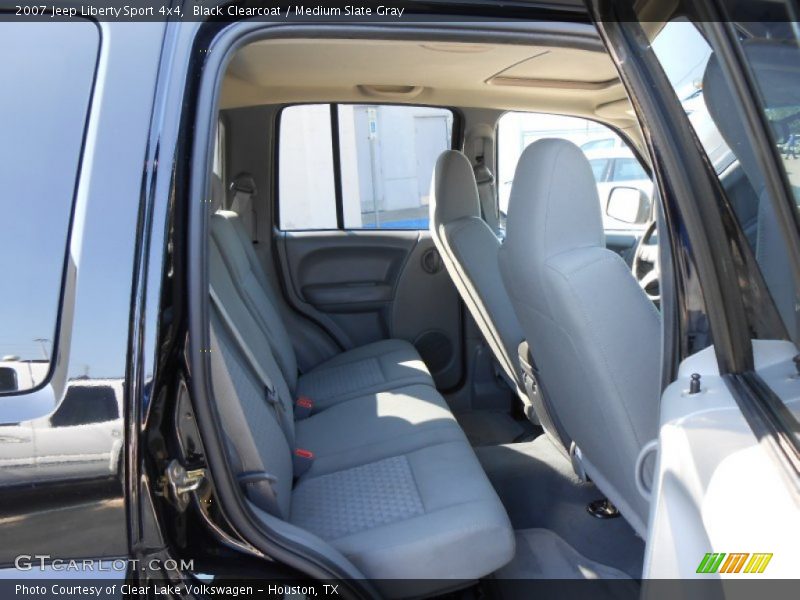 Black Clearcoat / Medium Slate Gray 2007 Jeep Liberty Sport 4x4
