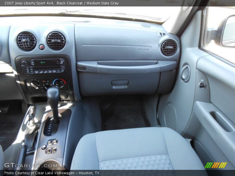 Black Clearcoat / Medium Slate Gray 2007 Jeep Liberty Sport 4x4