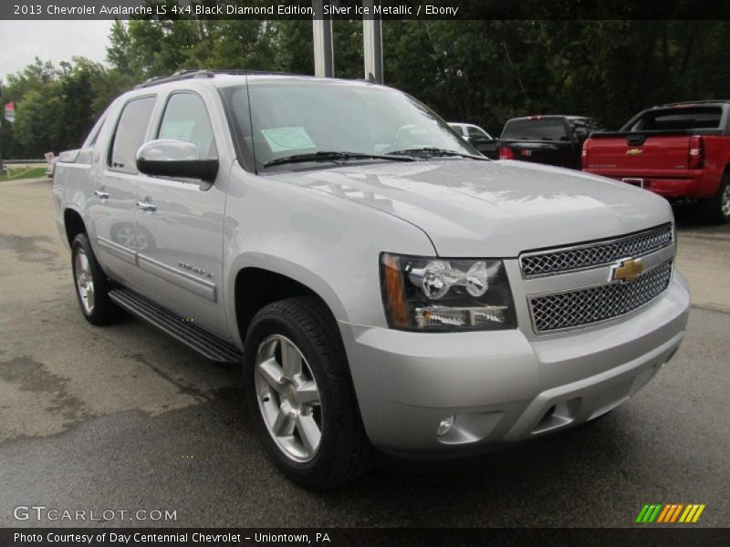 Silver Ice Metallic / Ebony 2013 Chevrolet Avalanche LS 4x4 Black Diamond Edition