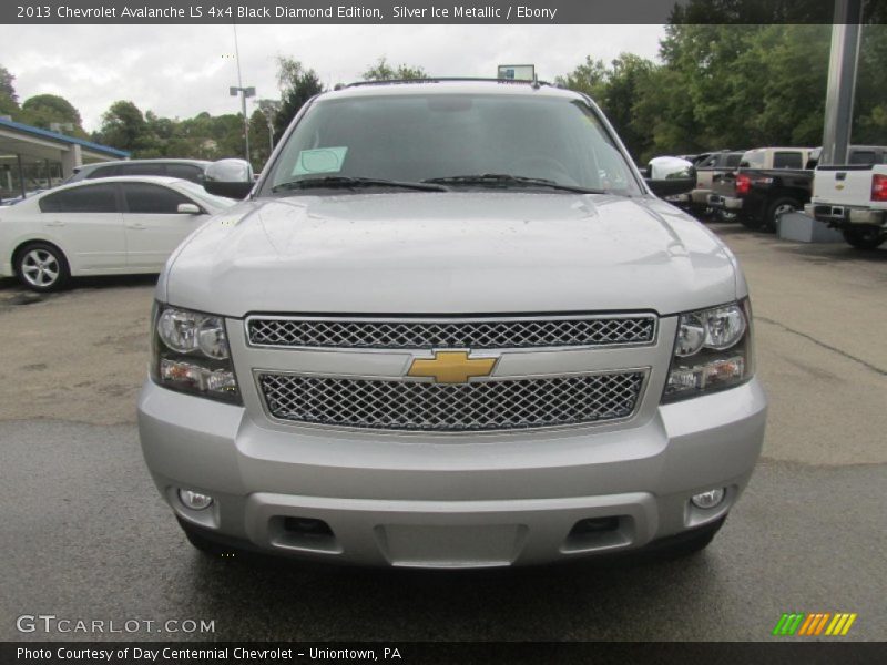 Silver Ice Metallic / Ebony 2013 Chevrolet Avalanche LS 4x4 Black Diamond Edition