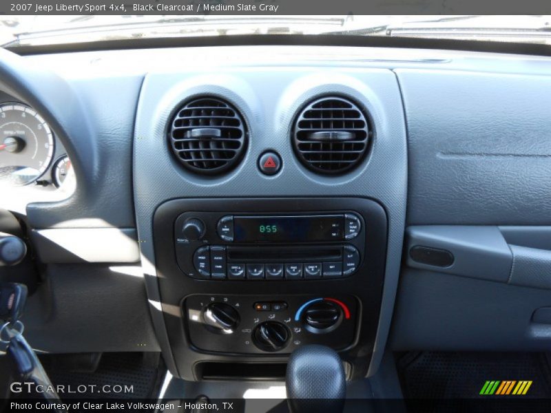 Black Clearcoat / Medium Slate Gray 2007 Jeep Liberty Sport 4x4