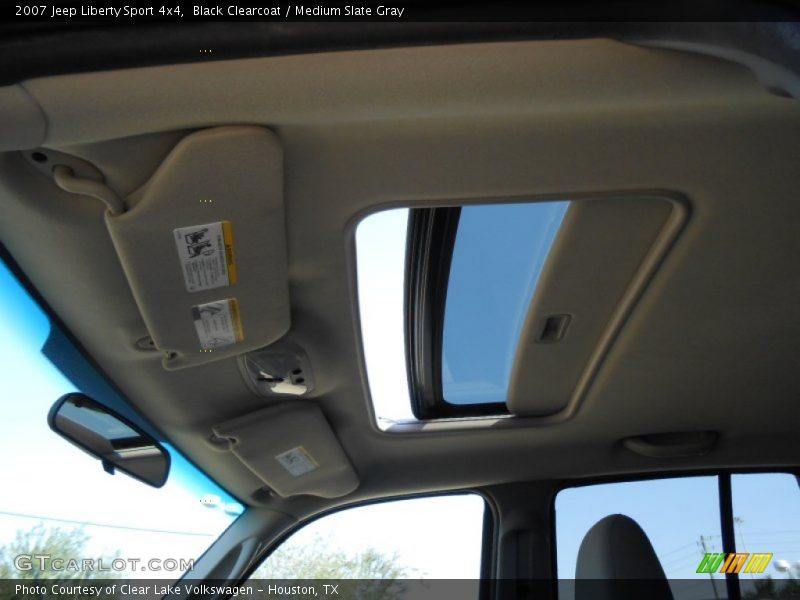 Black Clearcoat / Medium Slate Gray 2007 Jeep Liberty Sport 4x4