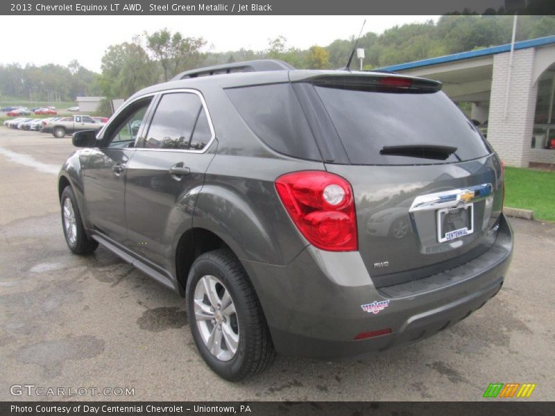 Steel Green Metallic / Jet Black 2013 Chevrolet Equinox LT AWD