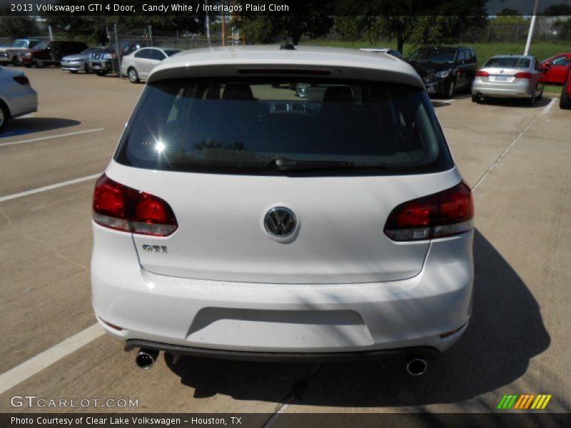 Candy White / Interlagos Plaid Cloth 2013 Volkswagen GTI 4 Door