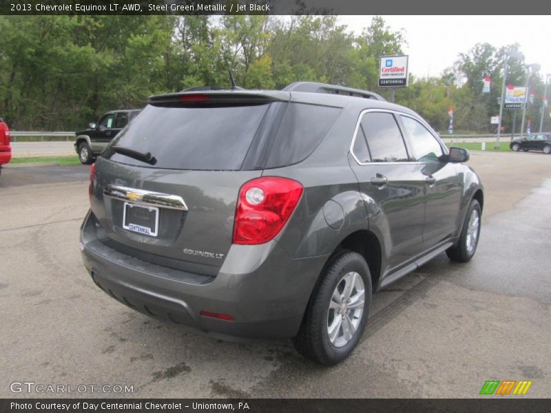 Steel Green Metallic / Jet Black 2013 Chevrolet Equinox LT AWD