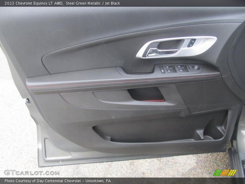 Steel Green Metallic / Jet Black 2013 Chevrolet Equinox LT AWD