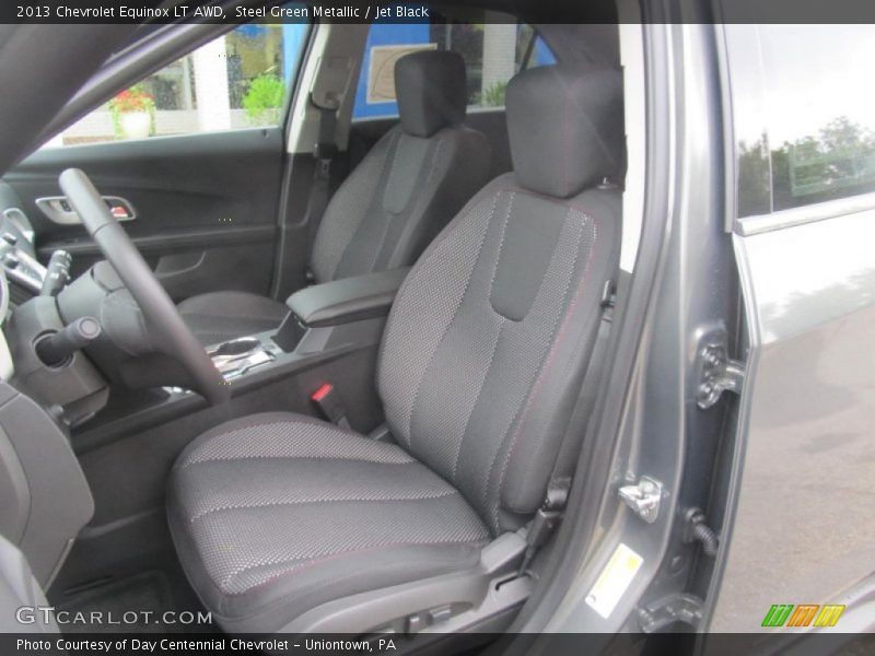 Steel Green Metallic / Jet Black 2013 Chevrolet Equinox LT AWD