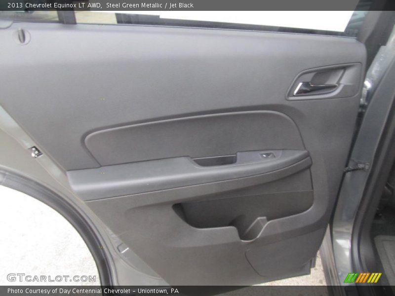 Steel Green Metallic / Jet Black 2013 Chevrolet Equinox LT AWD