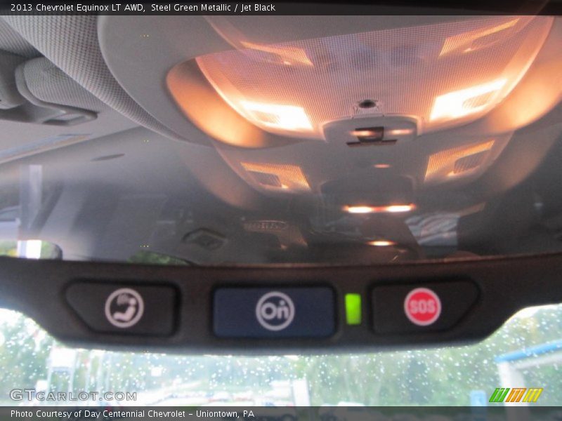 Steel Green Metallic / Jet Black 2013 Chevrolet Equinox LT AWD