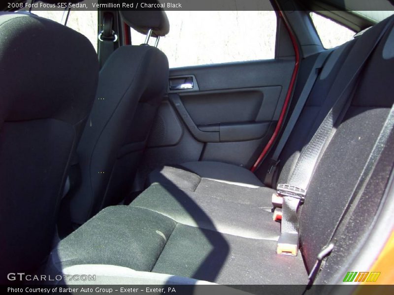 Vermillion Red / Charcoal Black 2008 Ford Focus SES Sedan