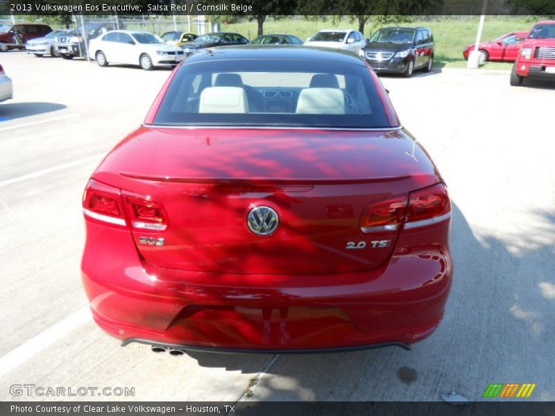 Salsa Red / Cornsilk Beige 2013 Volkswagen Eos Executive
