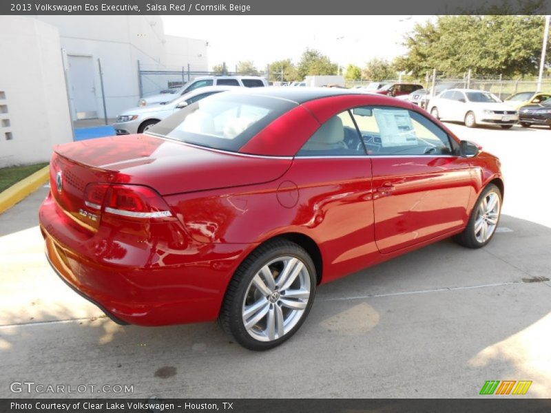 Salsa Red / Cornsilk Beige 2013 Volkswagen Eos Executive