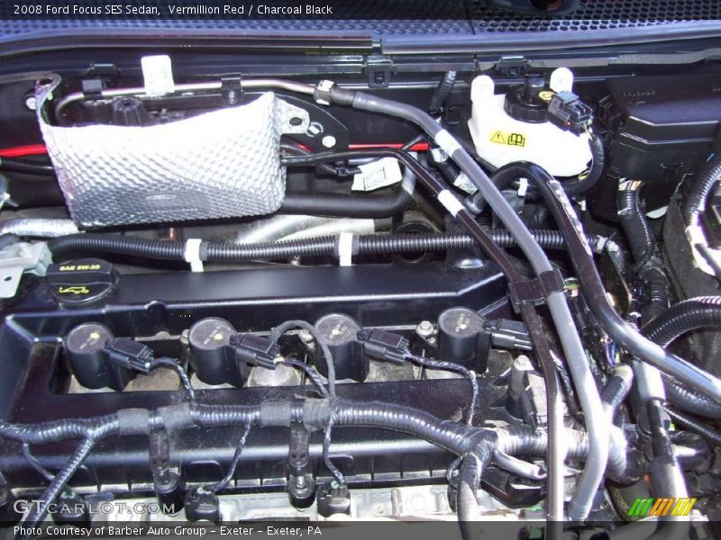 Vermillion Red / Charcoal Black 2008 Ford Focus SES Sedan