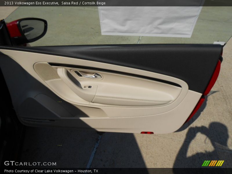 Salsa Red / Cornsilk Beige 2013 Volkswagen Eos Executive