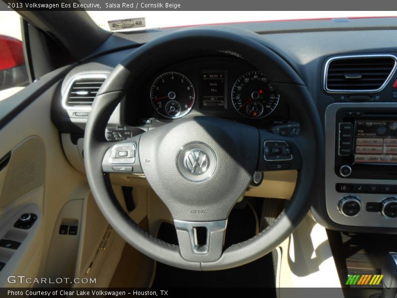 Salsa Red / Cornsilk Beige 2013 Volkswagen Eos Executive