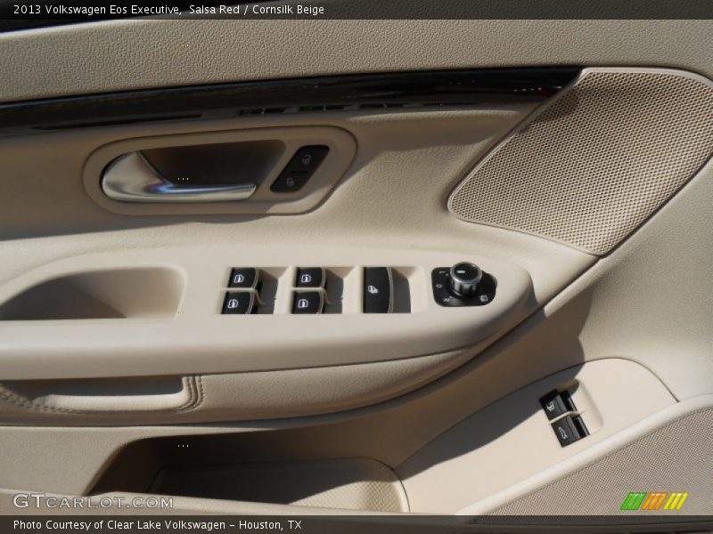 Salsa Red / Cornsilk Beige 2013 Volkswagen Eos Executive