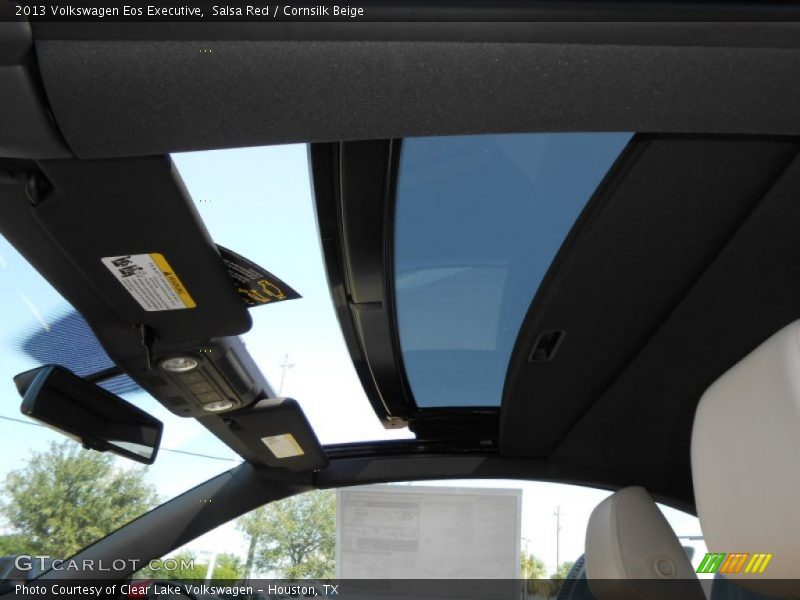 Salsa Red / Cornsilk Beige 2013 Volkswagen Eos Executive