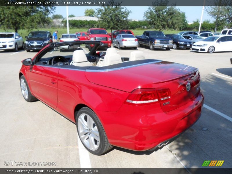 Salsa Red / Cornsilk Beige 2013 Volkswagen Eos Executive