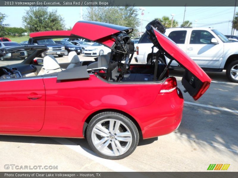 Salsa Red / Cornsilk Beige 2013 Volkswagen Eos Executive