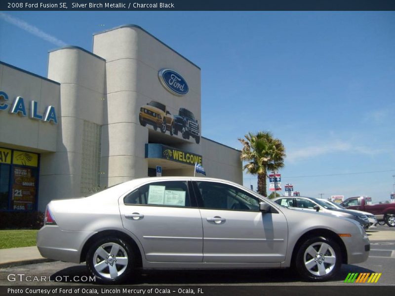 Silver Birch Metallic / Charcoal Black 2008 Ford Fusion SE