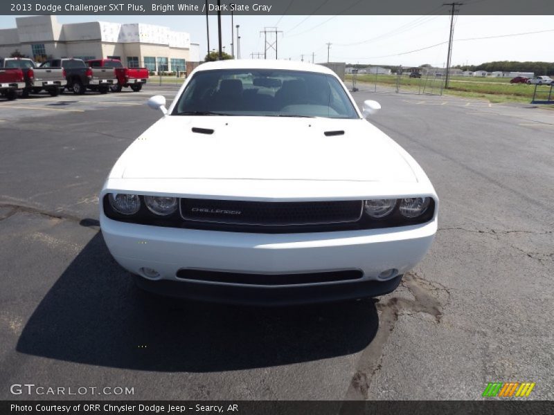 Bright White / Dark Slate Gray 2013 Dodge Challenger SXT Plus