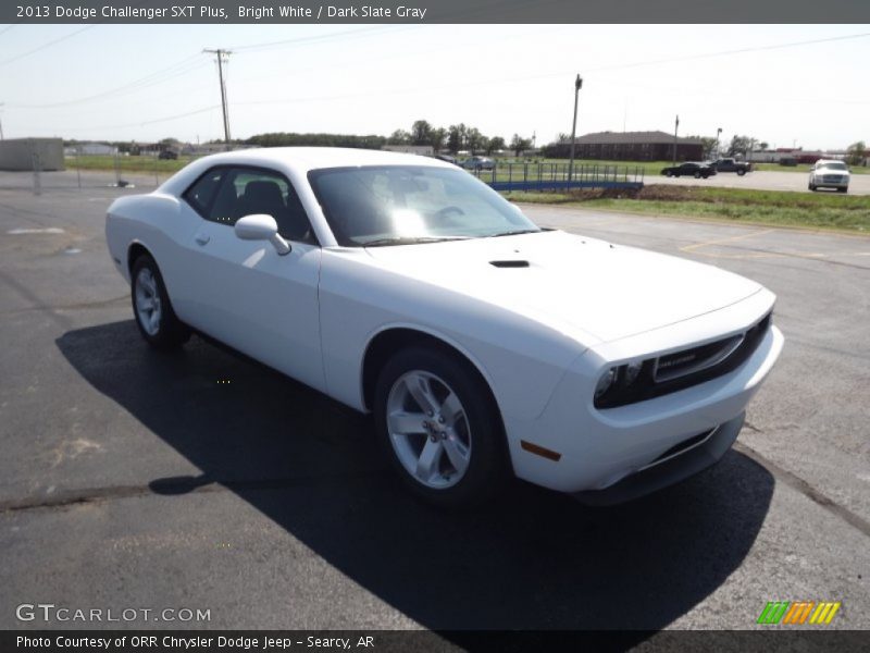 Bright White / Dark Slate Gray 2013 Dodge Challenger SXT Plus