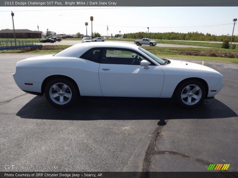 Bright White / Dark Slate Gray 2013 Dodge Challenger SXT Plus