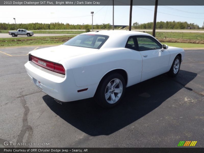 Bright White / Dark Slate Gray 2013 Dodge Challenger SXT Plus